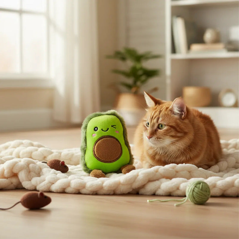 Peluche palta con catnip