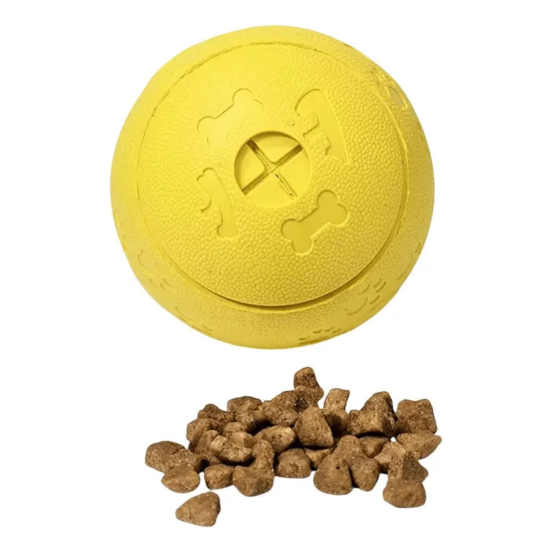 Pelota caucho dispensadora snack verde