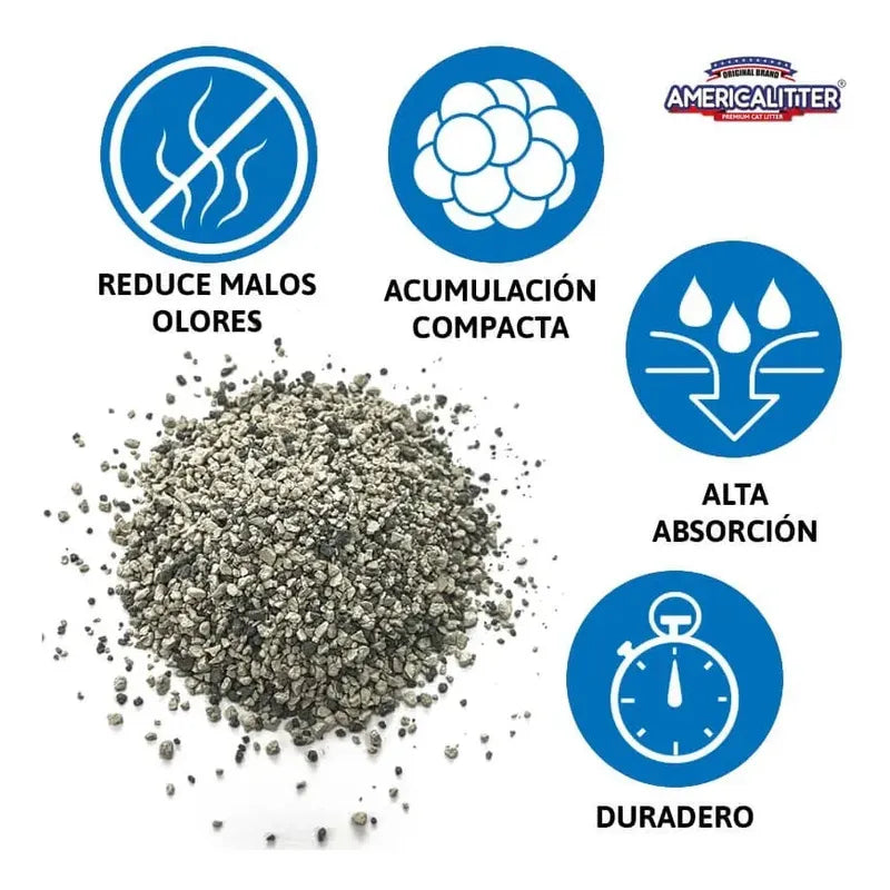 Arena Para Gatos Aglutinante America Litter Solid Clump 7 Kg