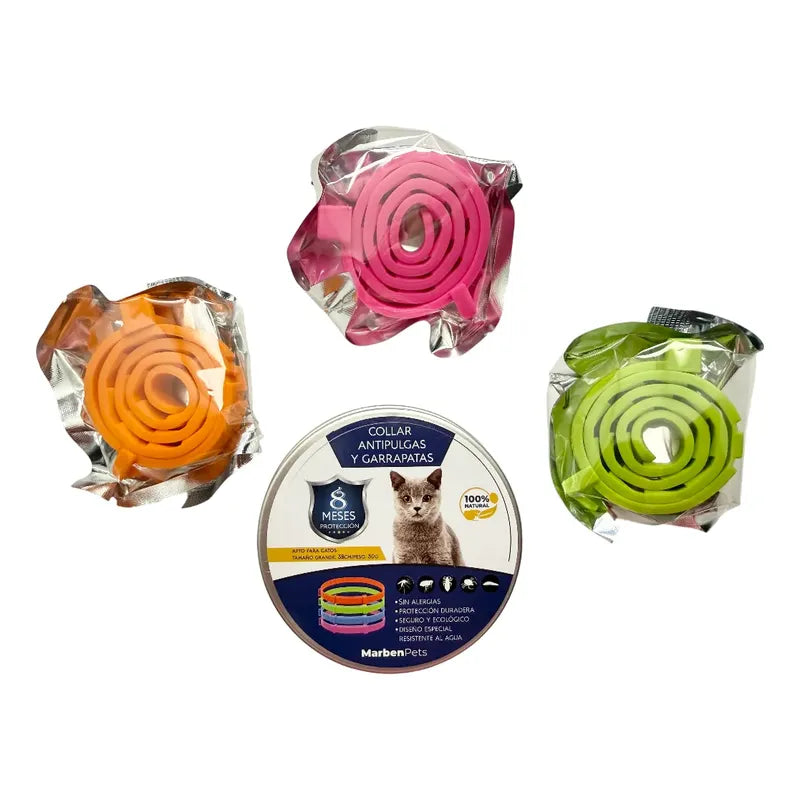 Collar Repelente Anti Pulgas Para Gatos Ajustable