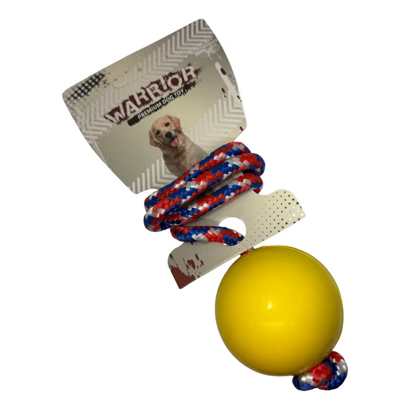 Juguete bola maciza con cuerda rojo