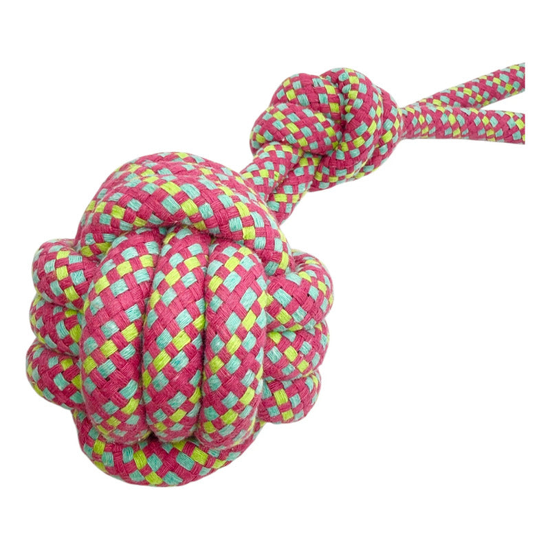 Pelota cuerda con nudo Xl rosa
