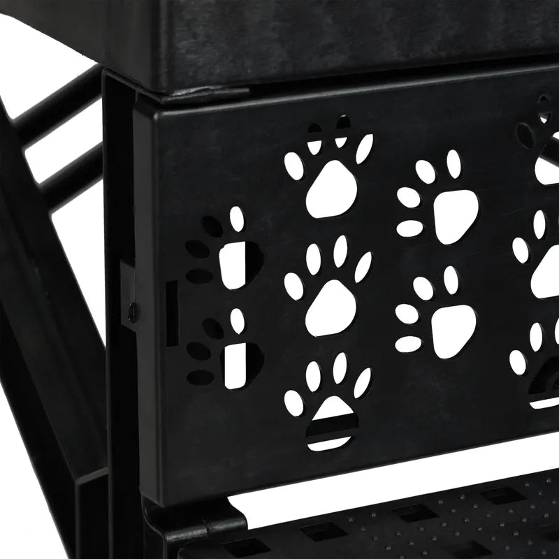 Escalera Para Perros Con Funda 3 Peldaños Blanco