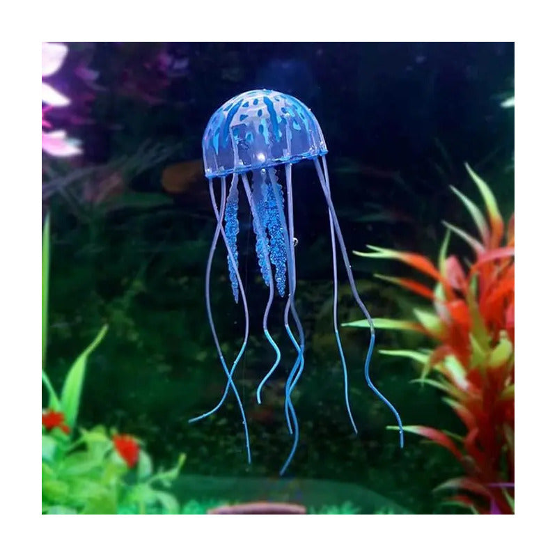 Medusa Artificial Flotante Para Acuarios Decoración Pecera