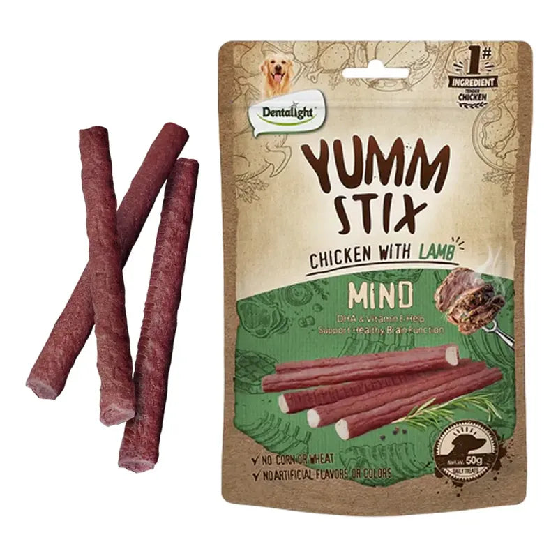 Snack Para Perros Yumm Stix Mind Pollo Con Cordero