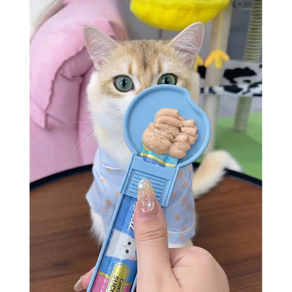 Cuchara Dispensadora Para Snack Cremoso De Gato Variado