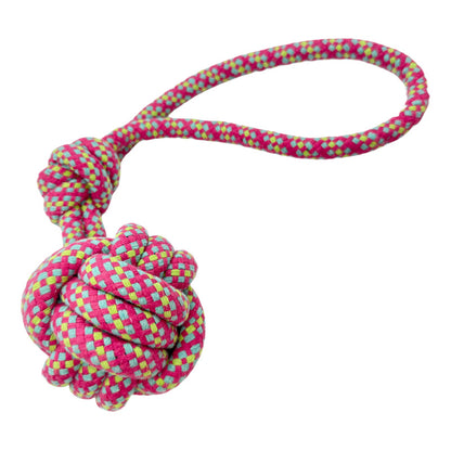Pelota cuerda con nudo Xl rosa