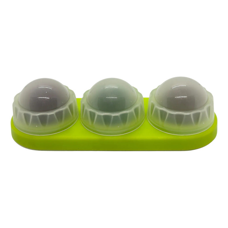 Bolas de catnip giratorias triple verde