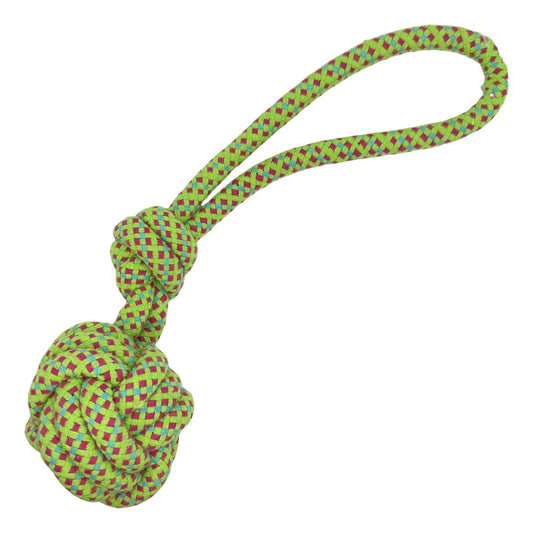 Pelota cuerda con nudo Xl verde