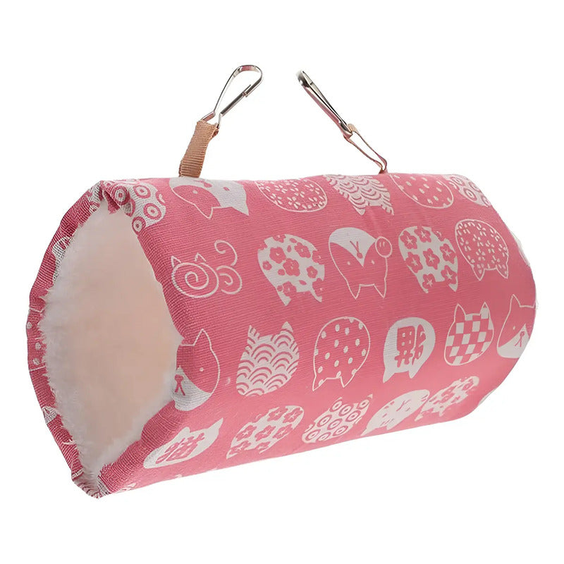 Cama de polar con ganchos Talla S rosa