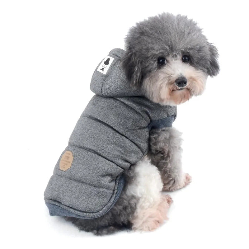 Parka Para Perros Acolchada Winter Talla S Gris