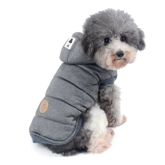 Parka Para Perros Acolchada Winter Talla S Gris