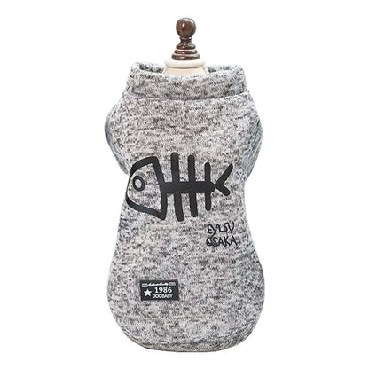 Chaleco diseño pez gris talla 2XL