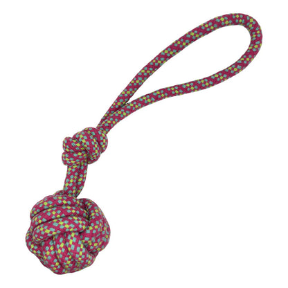 Pelota cuerda con nudo Xl rosa