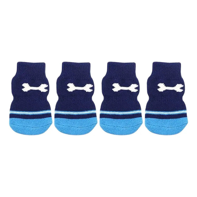 Calcetines talla L azul huesito