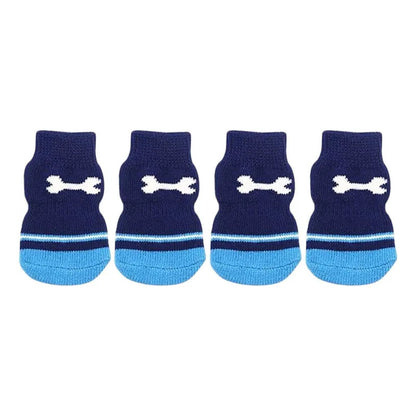Calcetines talla L azul huesito