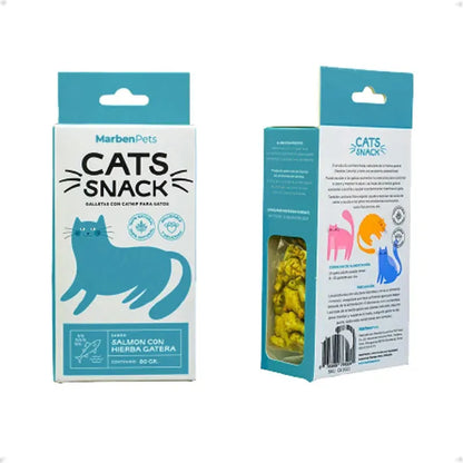Pack X6 Galletas Cats Snack Para Gatos Con Catnip Surtidas
