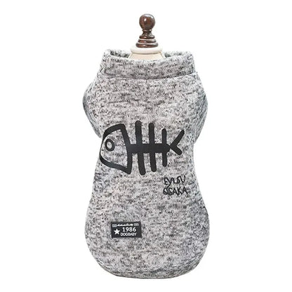 Chaleco diseño pez gris talla XL