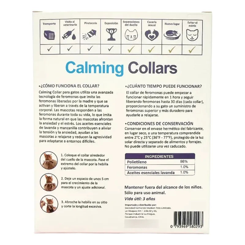 Collares calming 4 un fluorescente