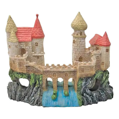 Adorno castillo con puente