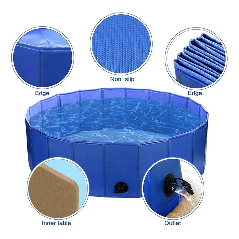Piscina plegable Talla M 120x30 cm