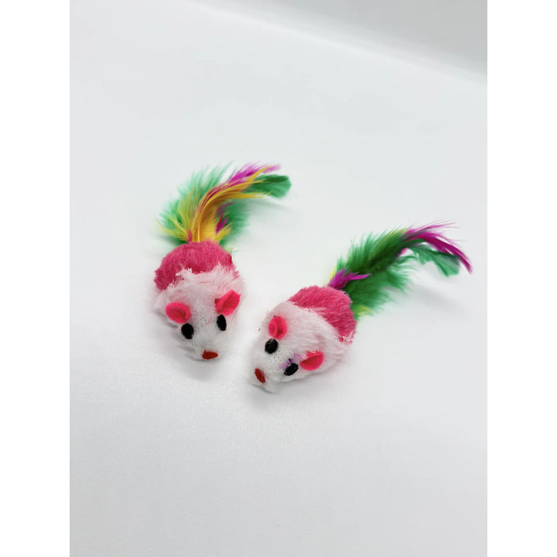 Kit De Juguetes Para Gatos Interactivos Variados Rosado