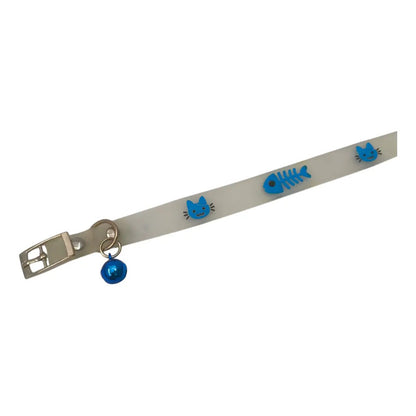 Collar fluorescente con cascabel
