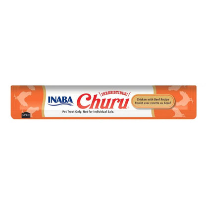 Snack Para Gatos Churu Sabor Pollo Con Carne 4 Tubos