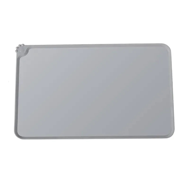 Almohadilla De Silicona Grande Para Platos De Mascotas Gris