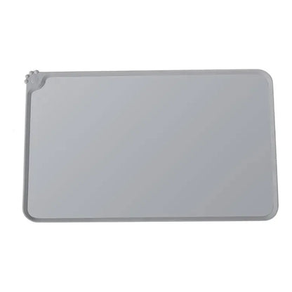 Almohadilla De Silicona Grande Para Platos De Mascotas Gris