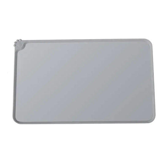 Almohadilla De Silicona Grande Para Platos De Mascotas Gris