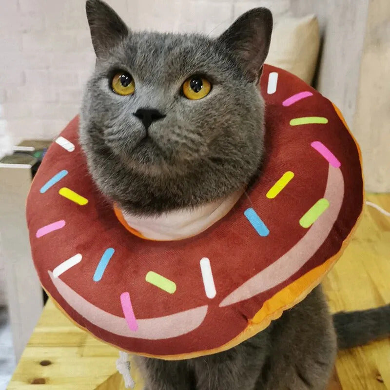 Collar Isabelino Para Perros Y Gatos Diseño Dona Talla L Variado Dona L