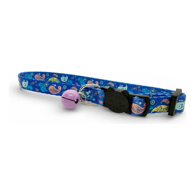 Collar Para Gatos Anti Ahorque Con Diseños