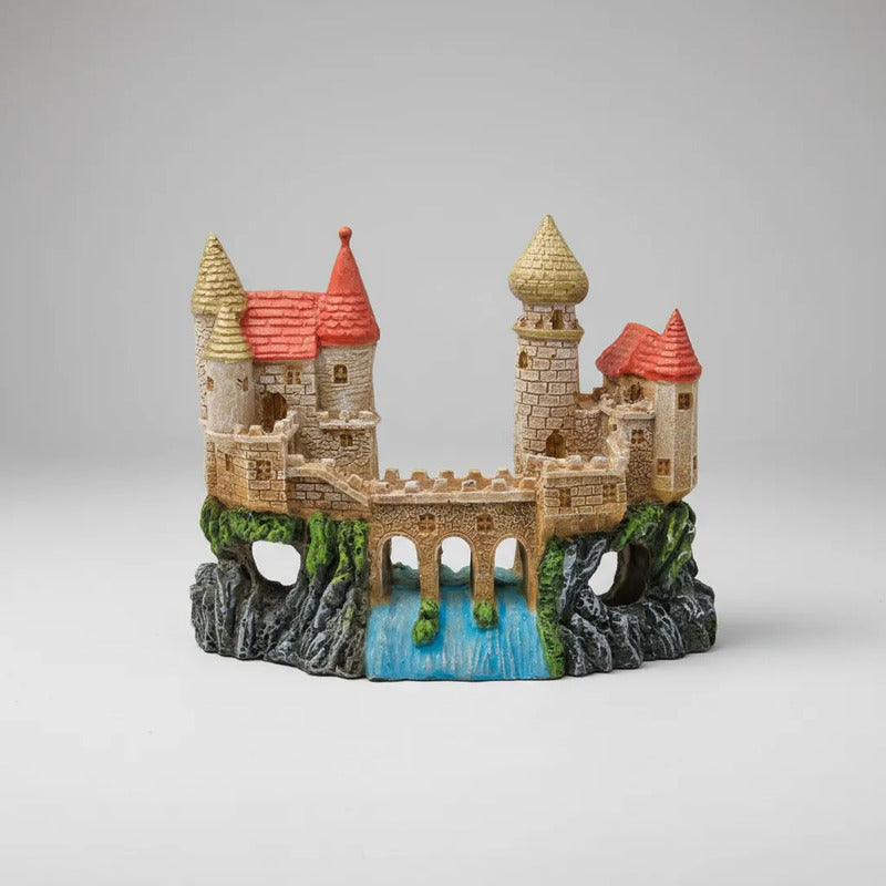 Adorno castillo con puente