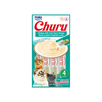 Churu sabor pollo y cangrejo 4 tubos