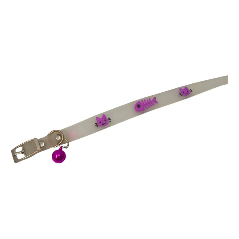 Collar fluorescente con cascabel