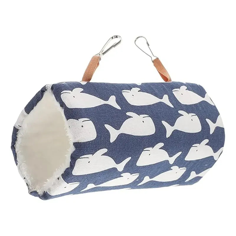 Cama de polar con ganchos Talla S azul