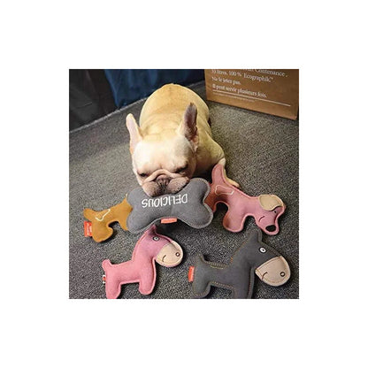 Peluche perrito de cuero