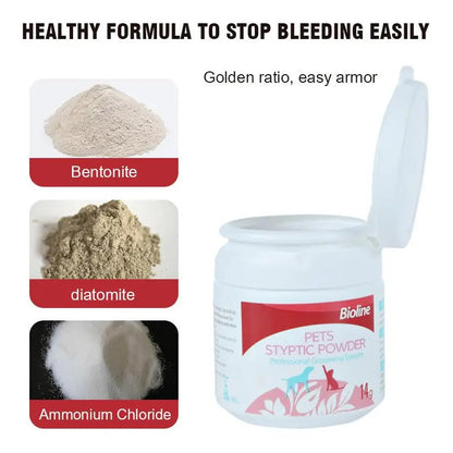Polvo coagulante para heridas