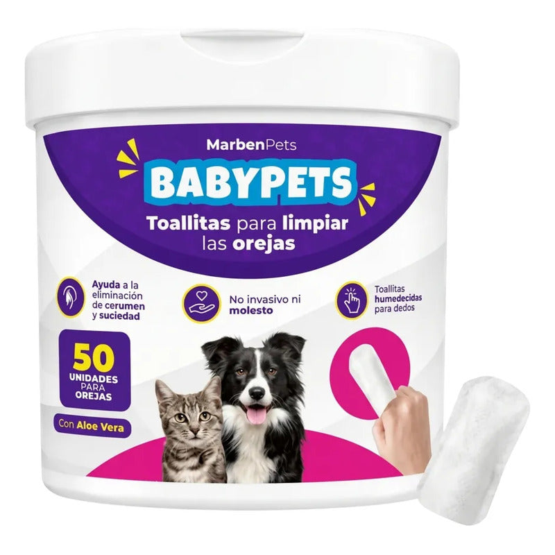 Kit Toallitas Para Limpiar Oídos Ojos Dientes Perros Y Gatos