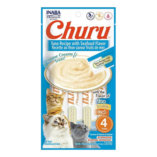 Churu sabor atún y mariscos 4 tubos