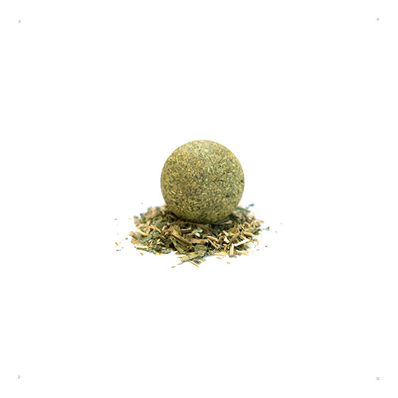Juguete Para Gatos Bola De Catnip Hierba Gatera Verde