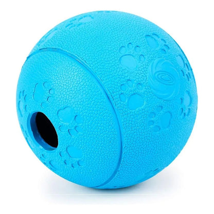 Pelota caucho dispensadora snack  verde