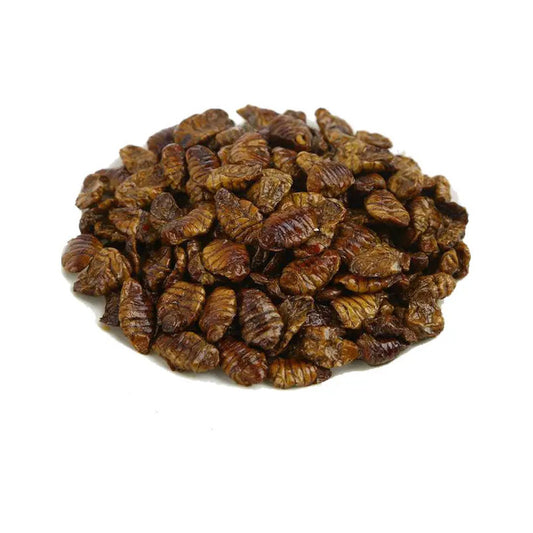 Pupas de gusano de seda 100 Gr