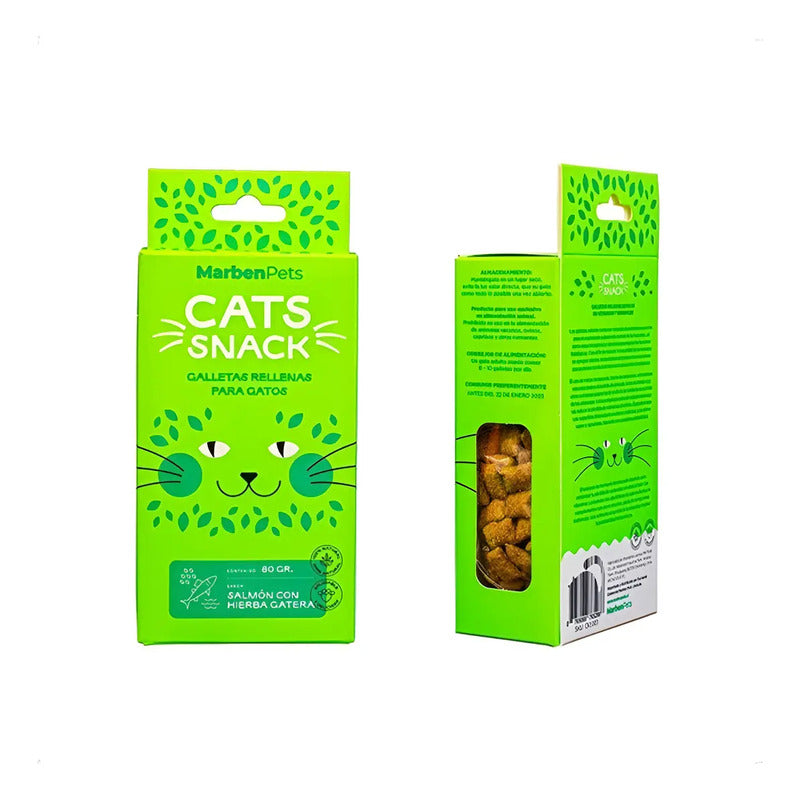 Galletas Para Gatos Cats Snack Rellenas Pack 12 Un