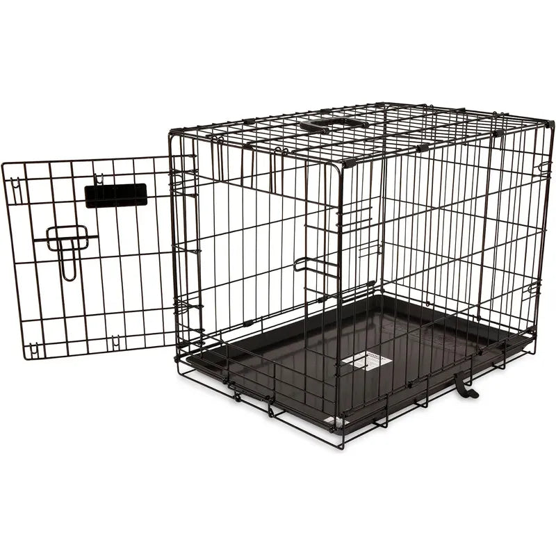 Jaula Para Perros M Con Puerta Y Bloqueo De 5 Puntos Negro