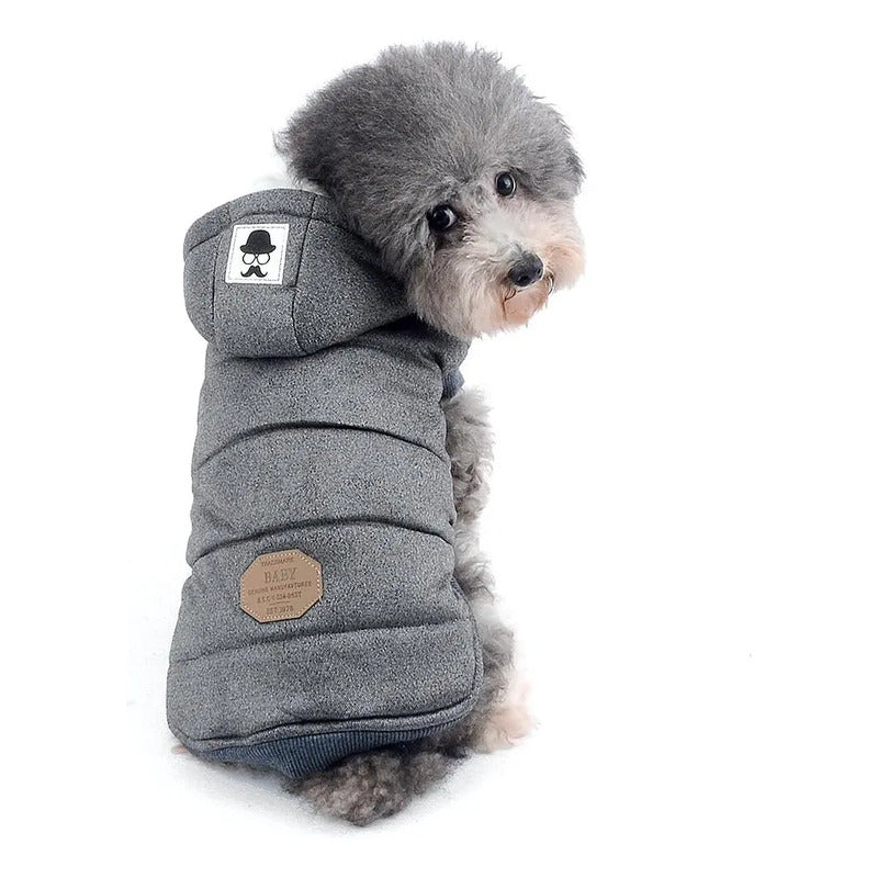 Parka Para Perros Acolchada Winter Talla L Gris