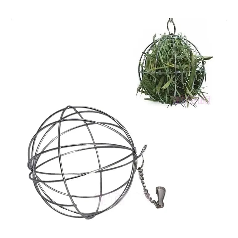 Bola Henera Colgante Para Roedores 12 Cm Plateado