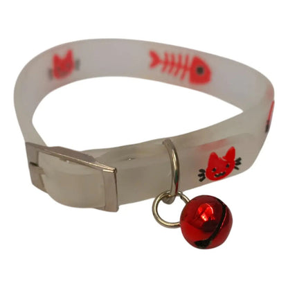 Collar fluorescente con cascabel