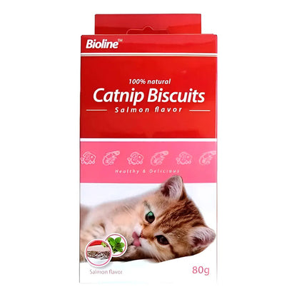Galletas de catnip y salmón Bioline